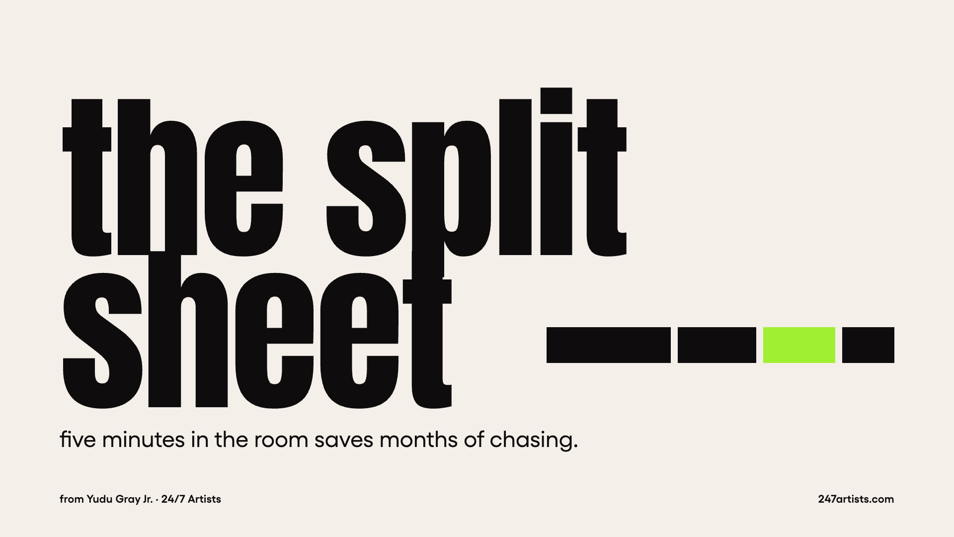 Split Sheet Template
