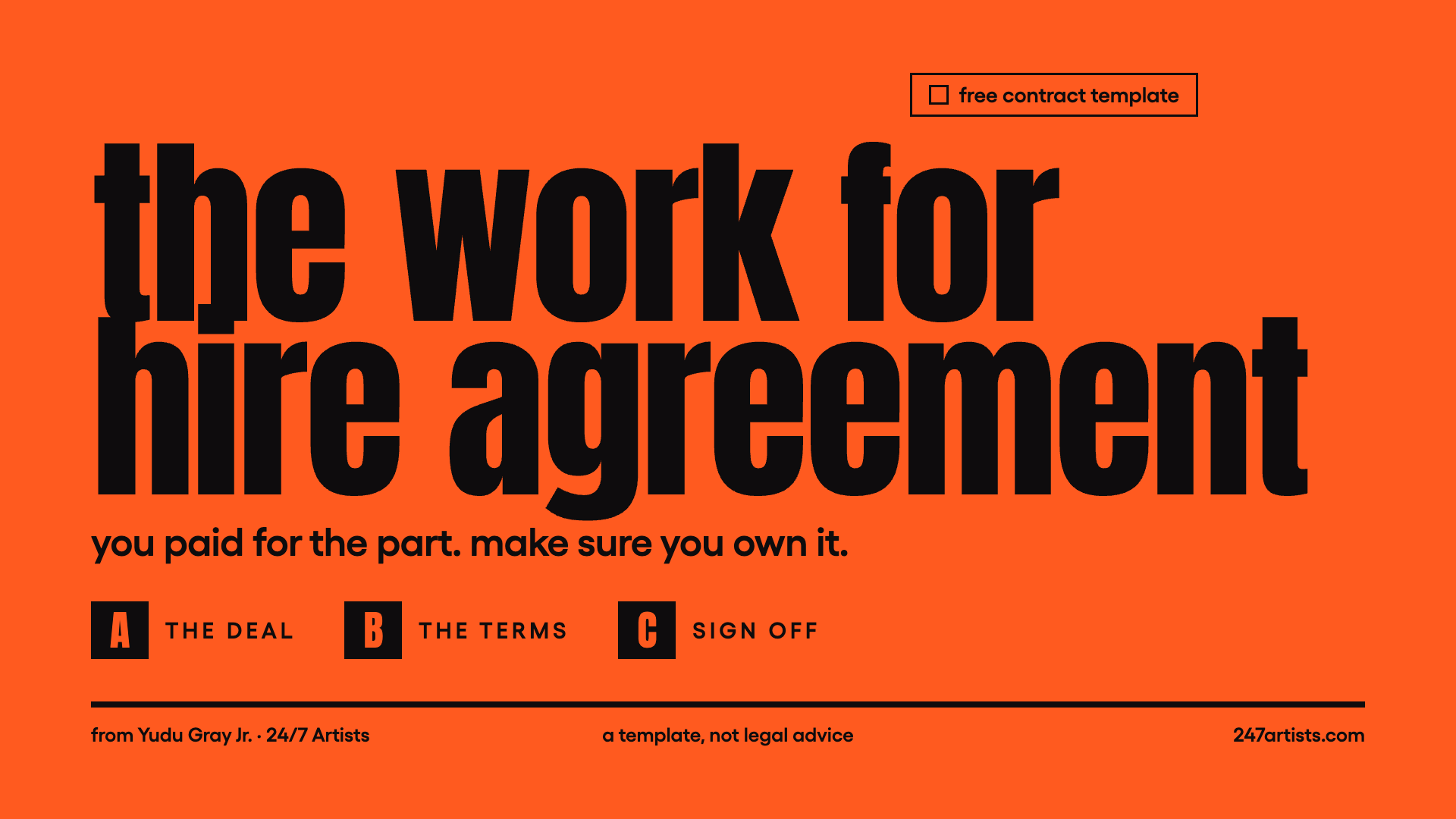 Work for Hire Agreement Template